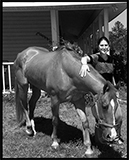 Horses are another love of Jennifer's.  Photograph by Joan Torino.